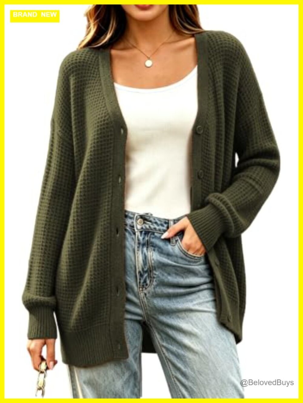 Chunky Knit Cardigan Button Up Oversized Sweater Coat